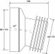 Abilite SZTUCER WC KAT 22 Z USZCZELKA L-125MM / HC39-22 2