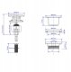 Cersanit KOREK KLIK-KLAK 11/4x60MM UNIWERSALNY NISKI CZ.MAT 3