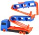 Ciężarówka Tir Rozkładana Laweta Tor Samochodowy Transporter + 2 Autka 6