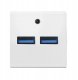 Ładowarka USB Ospel Ospel45 GK-2USB/00 podwójna 2xUSB 2,1A biały 1