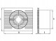 Wentylator ścienny Dospel STYL II 120 S 007-1131 domowy łazienkowy wersja standard 5