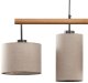 Tk Lighting Deva 6108 lampa wisząca zwis 4x15W E27 beżowa/drewniana 2