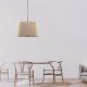 Lampa wisząca TKKRYWULT Tk Lighting Deva 6107 lampa wisząca zwis 1x15W E27 czarna/drewniana 4