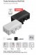 Puszka instalacyjna Pawbol A.0063C hermetyczna, natynkowa 90x45 klik, IP54 czarna 1