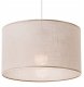 Lamkur Vivian 48611 lampa wisząca zwis koło materiałowy klosz 1x60W E27 beżowa/biała 2