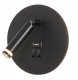 LVT Piero 1365 kinkiet lampa ścienna 1x35W G9 1x7W LED 4000K 420 lm czarny 1
