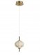 Italux Lazie PND-29038-1-GD lampa wisząca zwis 1x5W LED 3000K 500 lm mosiądz/brąz antyczny 2