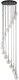 TK Lighting Aurora 10182 lampa wisząca zwis 16x8W G9 transparentna/złota 1