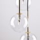 TK Lighting Aurora 10182 lampa wisząca zwis 16x8W G9 transparentna/złota 2