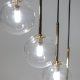 TK Lighting Aurora 10182 lampa wisząca zwis 16x8W G9 transparentna/złota 4