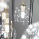 TK Lighting Aurora 10182 lampa wisząca zwis 16x8W G9 transparentna/złota 7