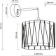 TK Lighting Harmony 5950 kinkiet lampa ścienna 1x15W E27 czarny/juta 7
