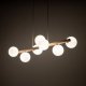 TK Lighting Estera 5905 lampa wisząca zwis 7x6W G9 drewniana/biała 1