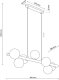 TK Lighting Estera 5905 lampa wisząca zwis 7x6W G9 drewniana/biała 8