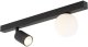 TK Lighting Vox 10000 plafon lampa sufitowa 1x10W GU10 1x6W G9 czarny/biały 4
