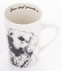 Kubek W Koszyczku porcelanowa Dekoracja psy pieski na Prezent 2
