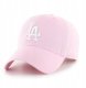 47 Brand Los Angeles Dodgers Clean Up Cap B-RGW12GWSNL-PTA Różowe One size 4