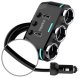 Rozdzielacz rozgałęźnik adapter samochodowy gniazda do zapalniczki 2x USB Ładowarka 12V 24V 3,1A Czarny 2