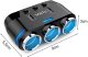 Rozdzielacz rozgałęźnik adapter samochodowy gniazda do zapalniczki 2x USB Ładowarka 12V 24V 3,1A Czarny 6