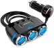 Rozdzielacz rozgałęźnik adapter samochodowy gniazda do zapalniczki 2x USB Ładowarka 12V 24V 3,1A Czarny 7
