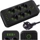 Przedłużacz Listwa zasilająca 6 gniazd gniazdka AC EU 4x USB + USB-C typ C gniazda 2500w Czarny 14
