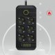 Przedłużacz Listwa zasilająca 6 gniazd gniazdka AC EU 4x USB + USB-C typ C gniazda 2500w Czarny 2