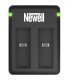 Ładowarka do aparatu Newell Ładowarka dwukanałowa Newell SDC-USB do akumulatorów LB-015 do Kodak 2