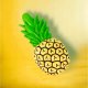 Klamra do trzymania ręczników Spinka 11,5 cm na plaże Ananas KLP06 2 szt 3