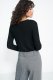 Spodnie wide leg w czarną jodełkę - SD82 (kolor czarny, rozmiar 36) 7