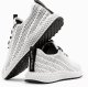 Buty męskie wsuwane sneakersy z siateczki - białe V7 OM-FOKS-0117 45 6
