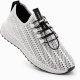 Buty męskie wsuwane sneakersy z siateczki - białe V7 OM-FOKS-0117 45 8
