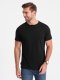 Klasyczny T-shirt męski bawełniany BASIC - czarny V1 OM-TSBS-0146 4XL 1