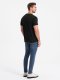 Klasyczny T-shirt męski bawełniany BASIC - czarny V1 OM-TSBS-0146 4XL 8