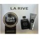 LA RIVE MAN ZESTAW BLACK WATER SET EDT 100ML/SG10 1