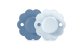 Suavinex SUAVINEX - 308402-SMOCZEK FIZJOLOGICZNY SX PRO SILIKONOWY 2SZ/0-6M/LAKE-BLUE/WONDER 1
