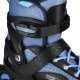 NA0189 ZESTAW LED ŁYŻWOROLKI  OCHRANIACZE MOONBEAM NIEBIESKIE ROZM. M(35-38) NILS EXTREME 3