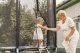 Osłona na sprężyny z siatką do trampoliny wewnętrzną 14FT 426/427/430cm niebieska UNIWERSALNY 15