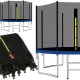 Osłona na sprężyny z siatką do trampoliny wewnętrzną 14FT 426/427/430cm niebieska UNIWERSALNY 5
