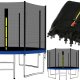 Osłona na sprężyny z siatką do trampoliny wewnętrzną 14FT 426/427/430cm niebieska UNIWERSALNY 6