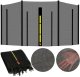 Osłona na sprężyny z siatką do trampoliny wewnętrzną 14FT 426/427/430cm niebieska UNIWERSALNY 7