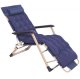 Leżaki ogrodowe 2 szt. składane fotele z poduszkami na balkon, taras granatowe UNIWERSALNY 6