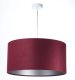 Lampa wisząca HOME 30 bordowa/srebrna BPS KONCEPT 3