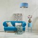 Lampa wisząca HOME 60 błękitna/złota BPS KONCEPT 1