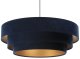 Lampa wisząca TRIO granatowa/złota BPS KONCEPT 1