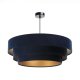 Lampa wisząca TRIO granatowa/złota BPS KONCEPT 2