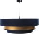 Lampa wisząca TRIO MIX granatowa/złota BPS KONCEPT 2