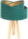 Lampa stołowa GEMSTONE zielona/złota/sosna BPS KONCEPT 1