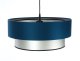 Lampa wisząca DOUBLE BLUE 60 granatowa/srebrna BPS KONCEPT 1