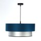 Lampa wisząca DOUBLE BLUE 60 granatowa/srebrna BPS KONCEPT 3
