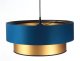 Lampa wisząca DOUBLE BLUE 50 granatowa/złota BPS KONCEPT 1